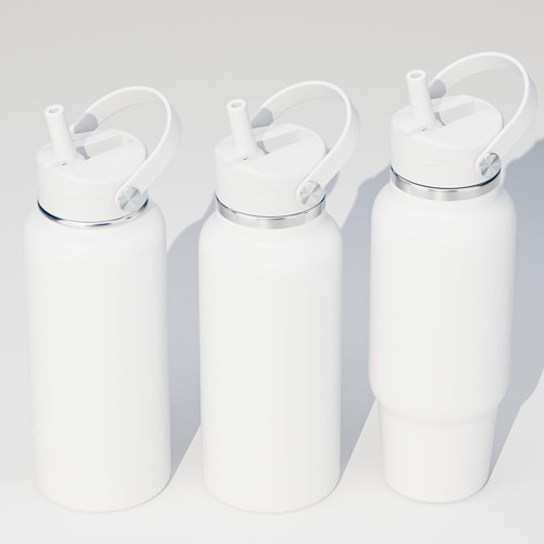 Hydro Flask Straw Lid - Replacement Cap with Straw for 12-40 oz Wide Mouth Bottles | Black/White