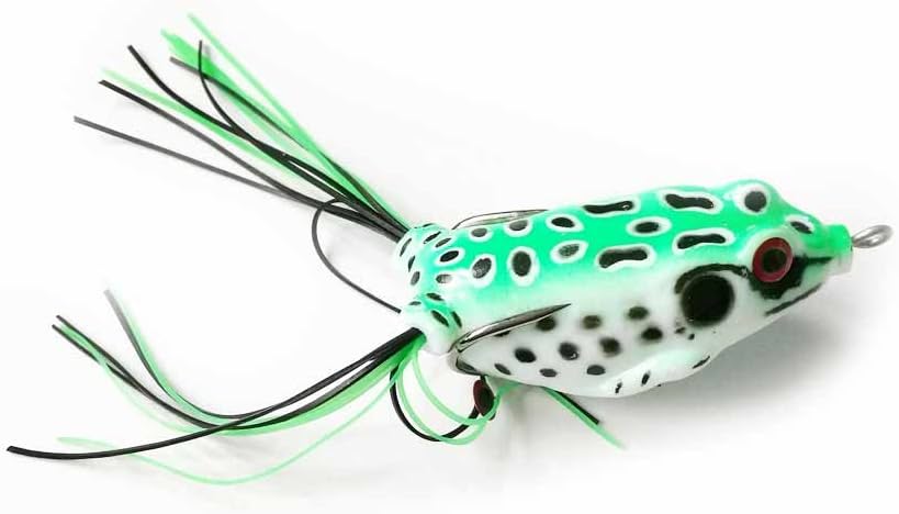 Skiennix Frog Lure Set - 5 Pcs Topwater Fishing Crankbait Soft Bait for Bass & Snakehead | 5.5CM 8G