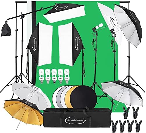ShowMaven Photography Lighting Kit, Softbox Lighting Kit