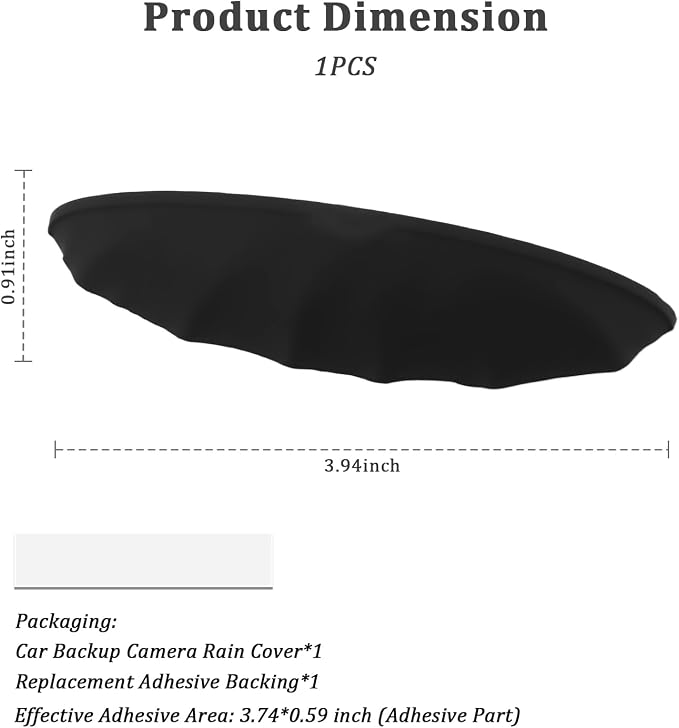Car Backup Camera Rain Cover, Soft Silicone Car Backup Camera Rain Shield