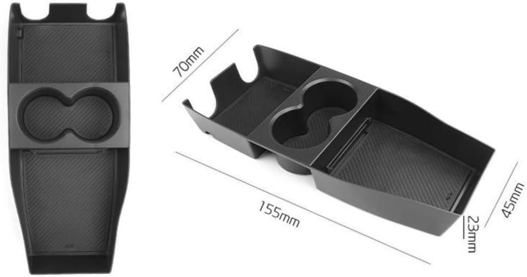 CDEFG for 2025 2026 Hyundai Ioniq 5 Lower Console Cup Holder Tray - Under Center Console Organizer Accessories - NOT for IONIQ 5 N