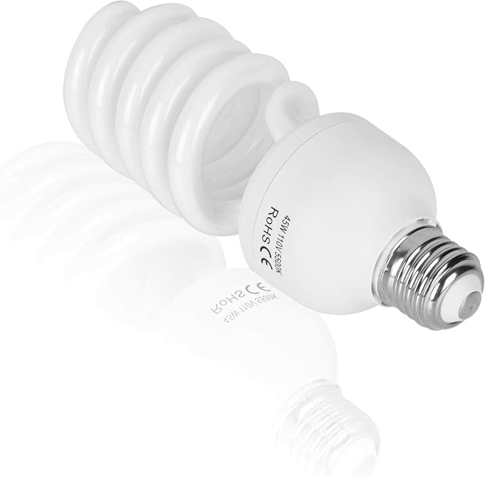 EMART Full Spectrum Light Bulb, 45W 5500K Spiral CFL Daylight