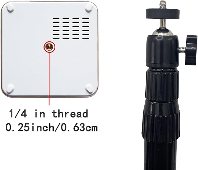 Universal 1/4" Swivel Mini Ball Head Tripod Mount 360 Degree Rotating Adapter