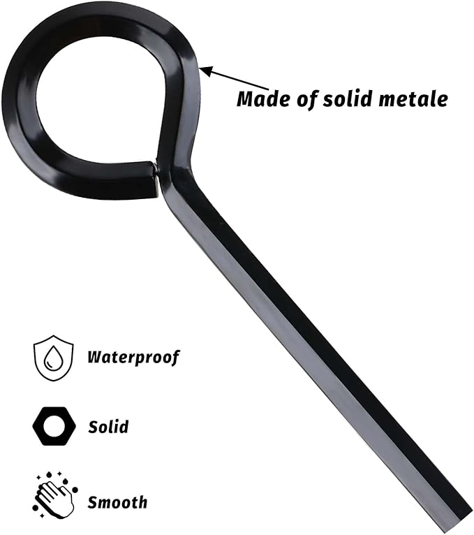 5 Pack 5/32 Allen Wrench Standard Hex Dogging Key with Full Loop, Solid Metal Allen Key Set for Push Bar Panic Exit Devices
