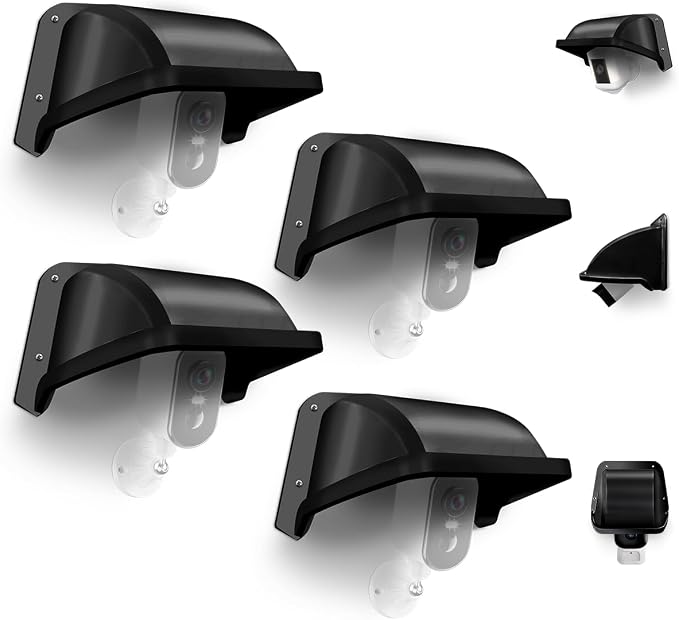 Universal Security Camera Sun Rain Cover Shield, ABS Plastic Weatherproof