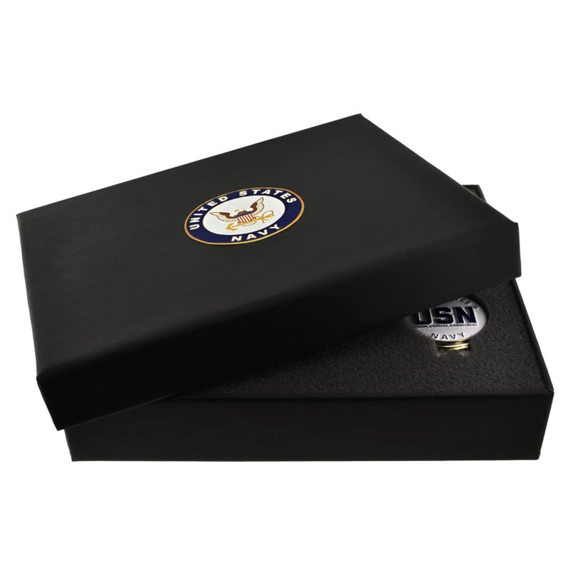 PinMart's Officially Licensed Navy Golf Essentials Gift Set, Divot Tool, Hat Clip, Magnetic Ball Markers, Large Golf Ball Marker with Presentation Box - Gifts and Accessories