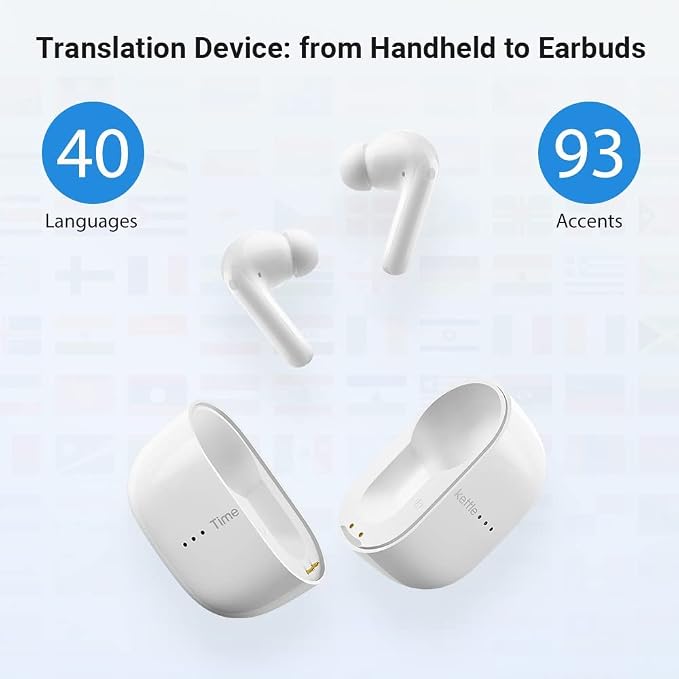 Timekettle M3 Language Translator Earbuds, Two-Way Translator Device