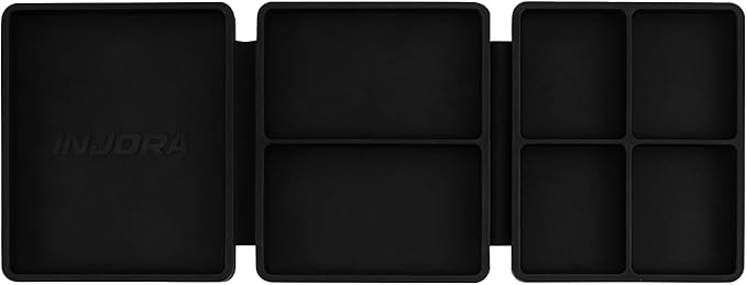 INJORA Portable Tri-Fold Silicone Tool Tray, Parts Tray (108x88mm)