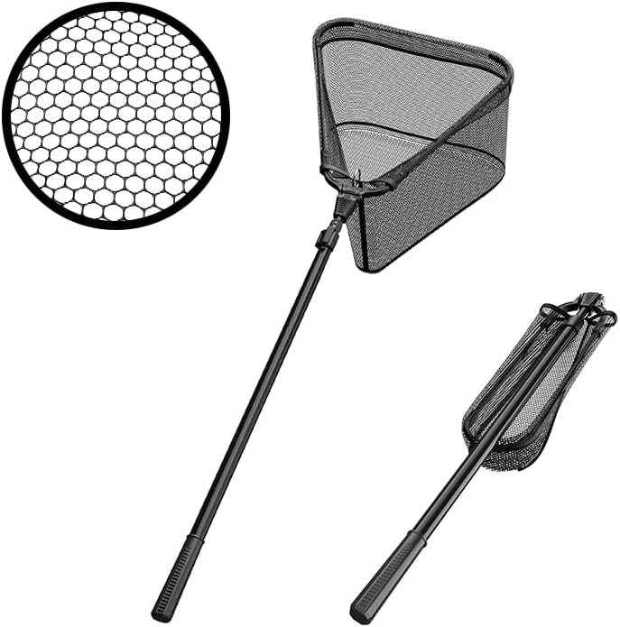 Skiennix Fishing Net - Telescoping Handle & Collapsible Design - Quick Unfolding for Easy Use