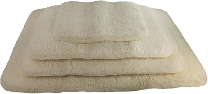 ActiveDogs Hi Loft Sherpa Faux Lambskin Dog Bed - Small 18"x24" - Orthopedic & Machine Washable - Double Layered