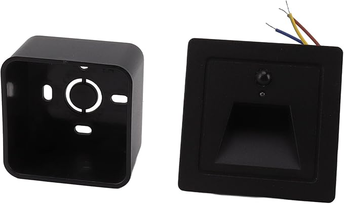 Fafeicy LED Step Light Motion Sensor Aluminum IP65 3W 110‑240V Stair Light for Hallway Closet Bedroom