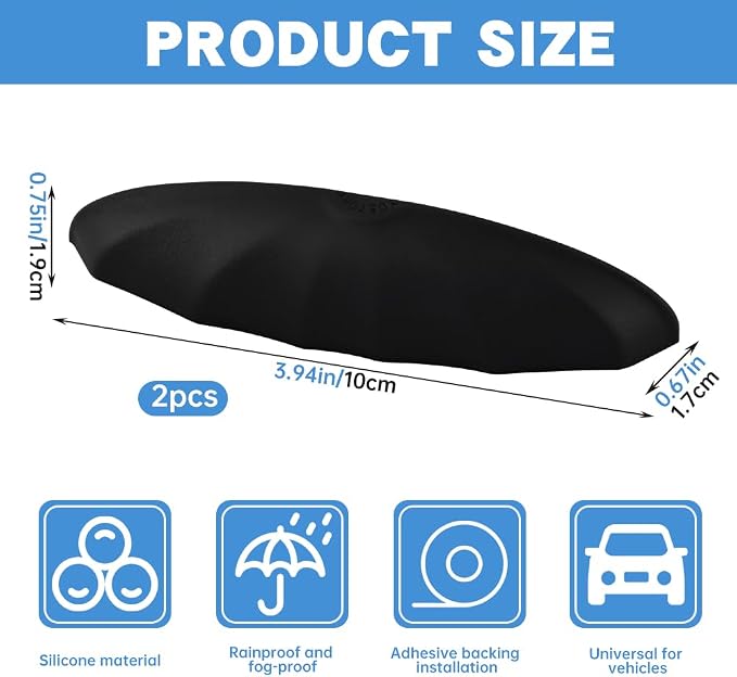 2Pcs Car Rear View Backup Camera Cover, Silicone Car Backup Camera Protective