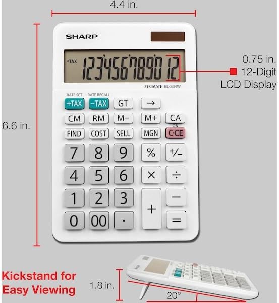 Sharp EL-334WB Business Calculator