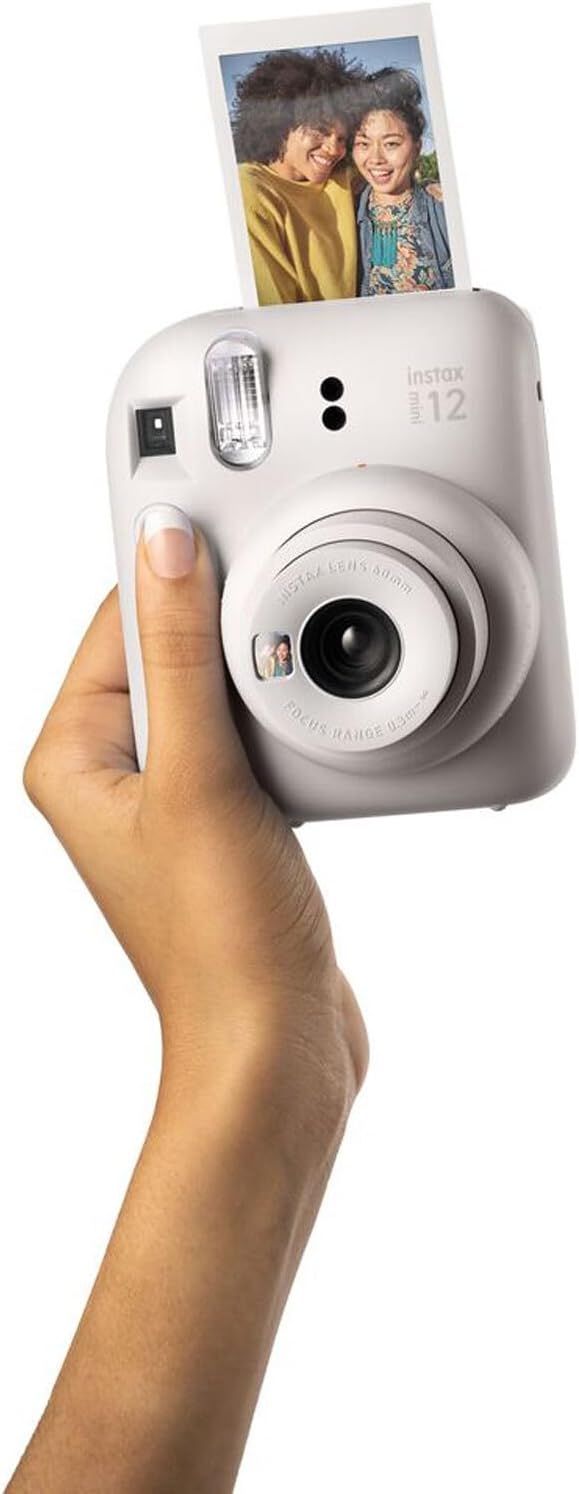 Fujifilm Instax Mini 12 Instant Camera Clay White Bundle