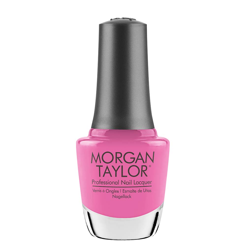 Morgan Taylor Nail Lacquer (Lip Service) Hot Pink Nail Polish, Finger Nail Polish, Long Lasting Nail Polish, Pink Nail Lacquer,