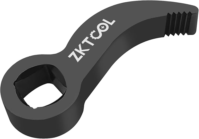ZKTOOL 6PC Pry Bar Wrench Adaptor Head Kit,Crowbar Adapter Head Tools, The Square Outline Does Not Slip Easily, Includes 1/2" 3/8" 1/4" D 4pt/8pt (Square) Profile