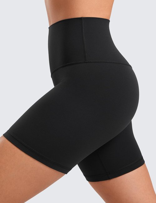 CRZ YOGA Biker Shorts - ButterLuxe High Waisted Spandex for Women | 6-Inch Length, Perfect for Running & Yoga