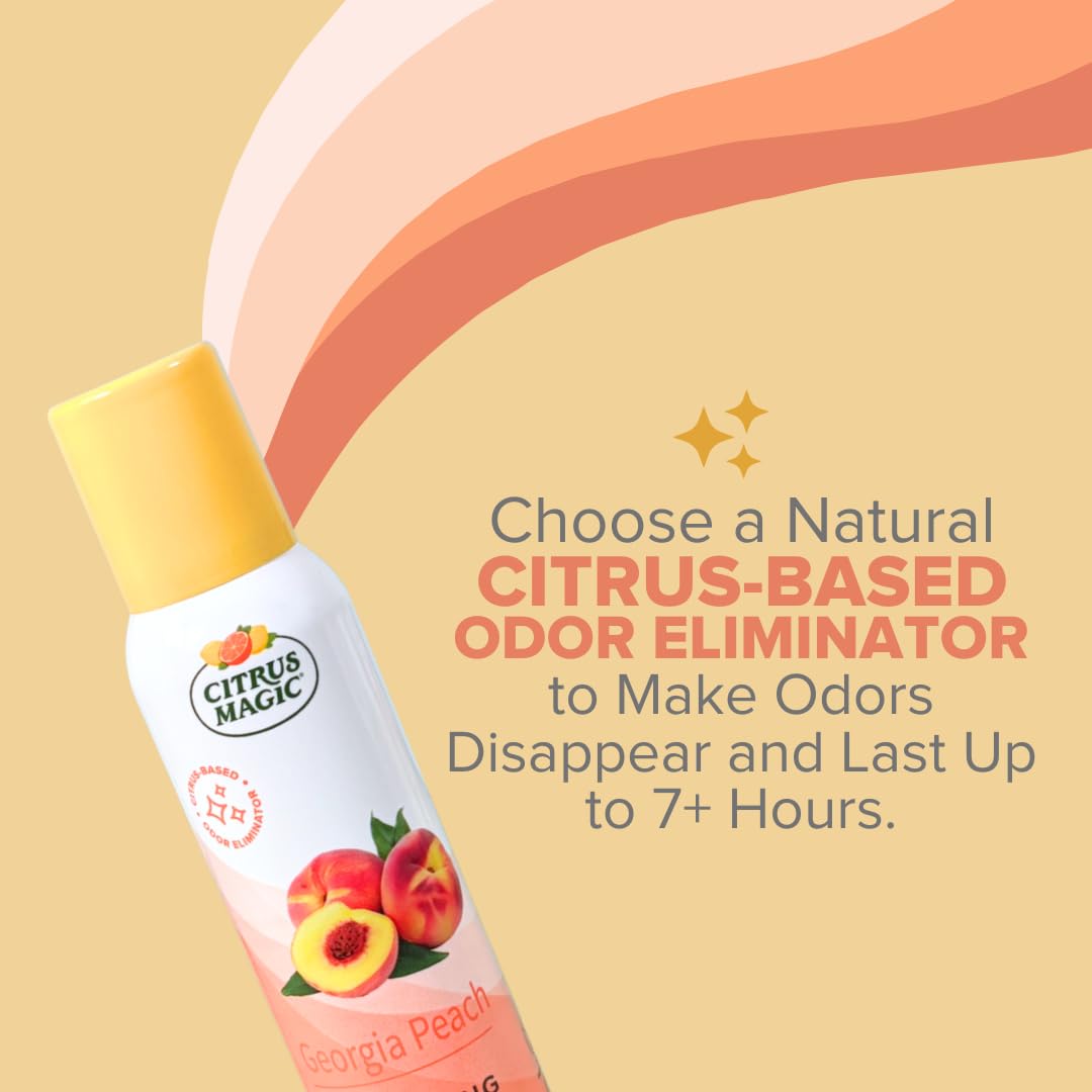 Citrus Magic Odor Eliminating Air Freshener Spray, Assorted Fragrances - Georgia Peach, Dragonfruit, Citrus and Sage, Grapefruit
