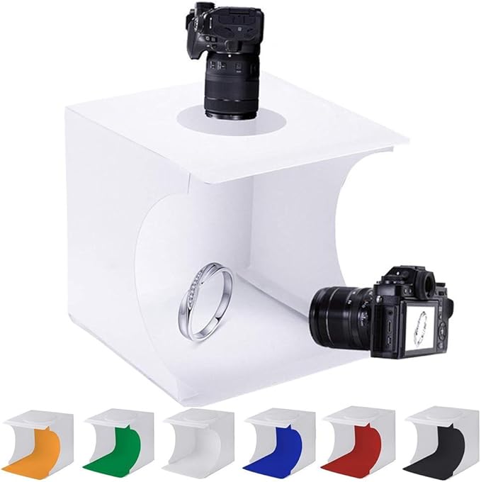 Mini Photo Studio Tent Jewelry Light Box Kit, SENLIXIN Portable Foldable Small