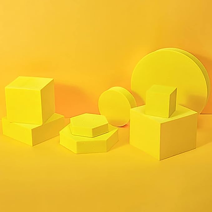 8PCS Geometric Cube Photo Props Set, Hard Foam Photography Background Props