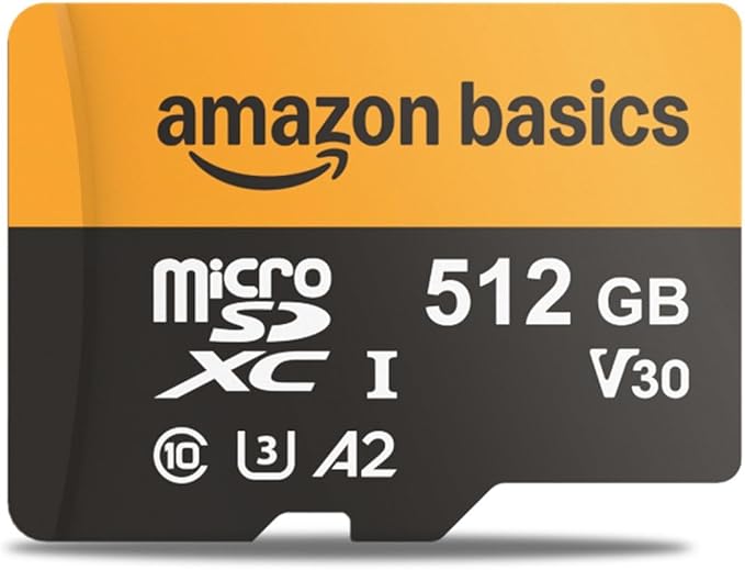 Amazon Basics 512GB microSDXC Card