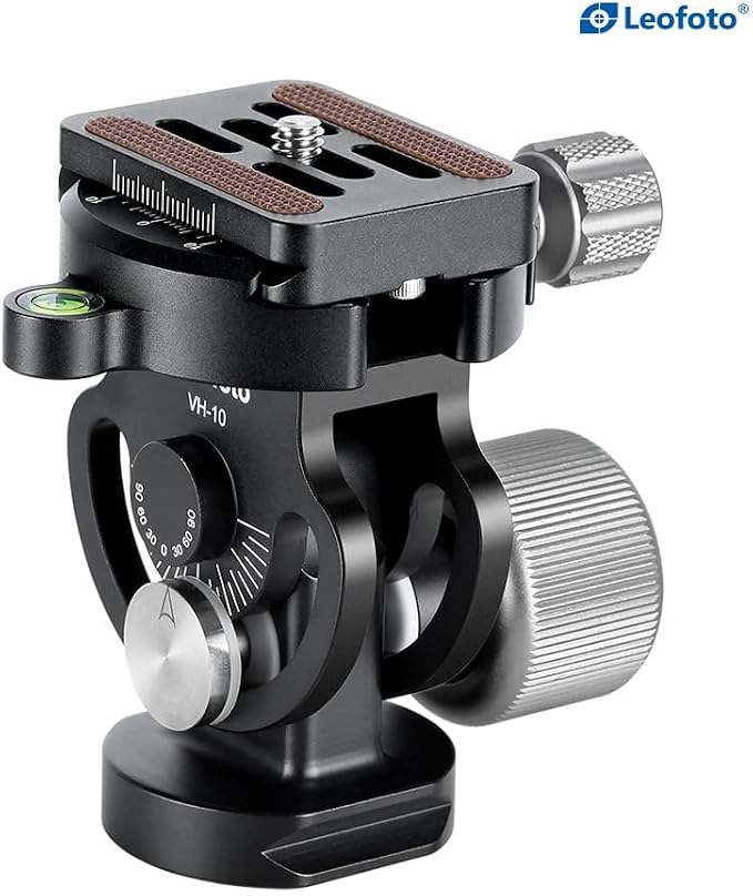 Leofoto MP-364C+VH-10S Monopod and Tilt Head Set, Carbon Fiber, VH-10S Monopod