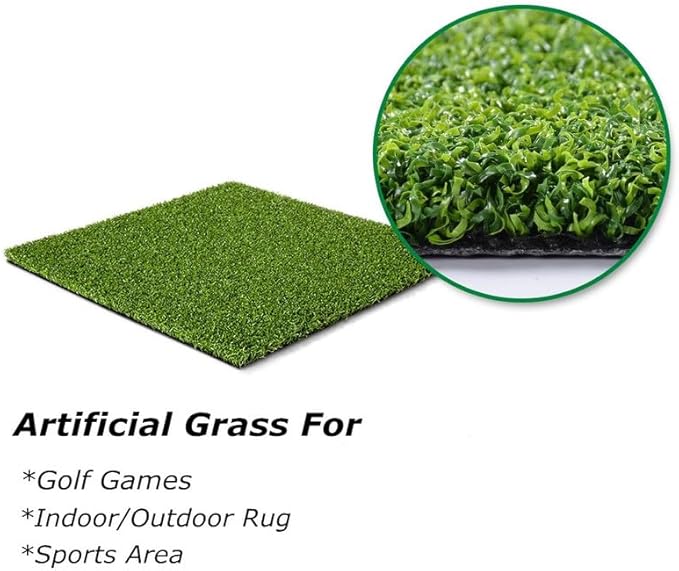 Golf Mat (0.47" Custom Size) Multi-use Artificial Grass Carpet Indoor/Outdoor Rug, Golf Hitting Practice Mat in Home, Backyard
