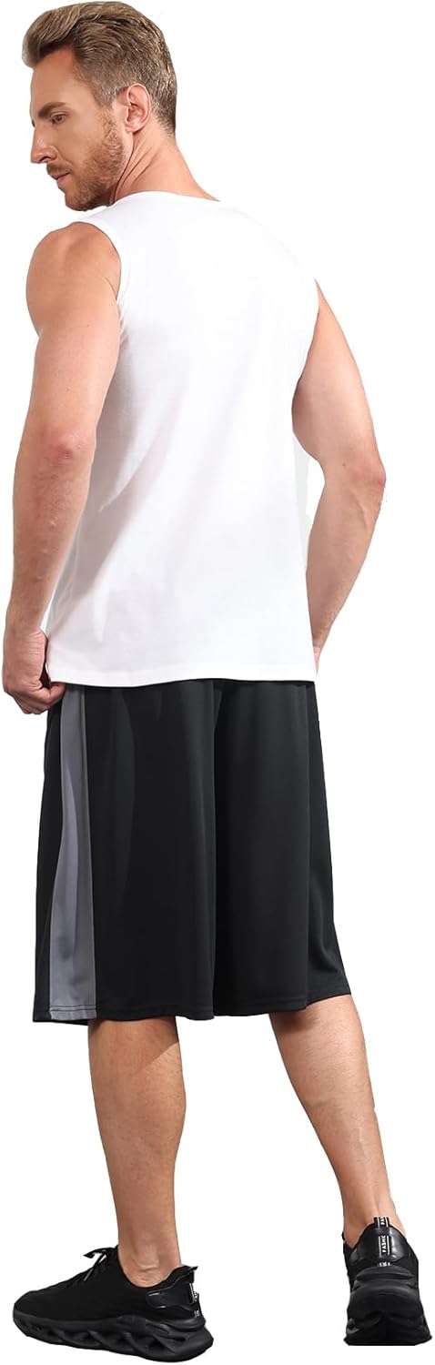 Skiennix Men's Athletic Shorts - Quick Dry Camo Basketball Gym Shorts with Pockets