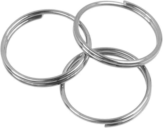500PCS Stainless Steel Bright Silver Chandelier Split Rings, 0.63inch Diameter