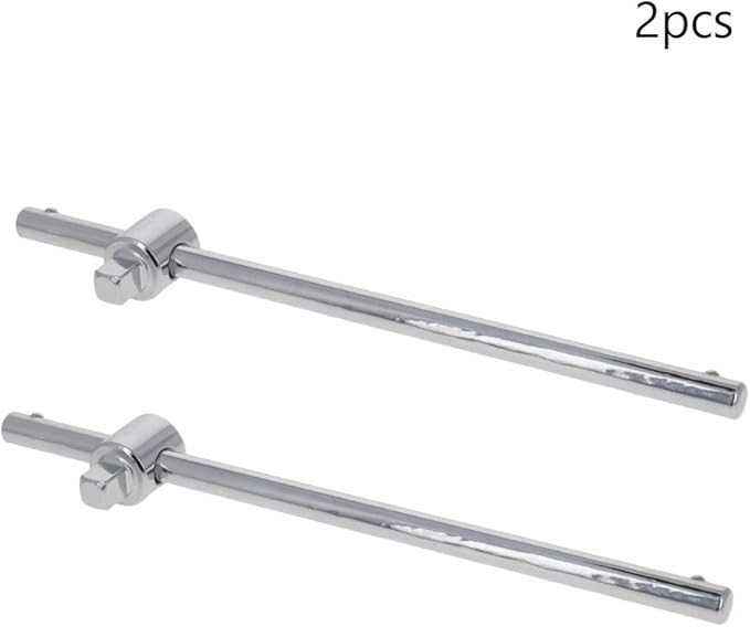 Utoolmart 1/4 Inch Drive Sliding Wrench Breaker Bar Adjustable T-Handle Socket Hand Tool 2Pcs
