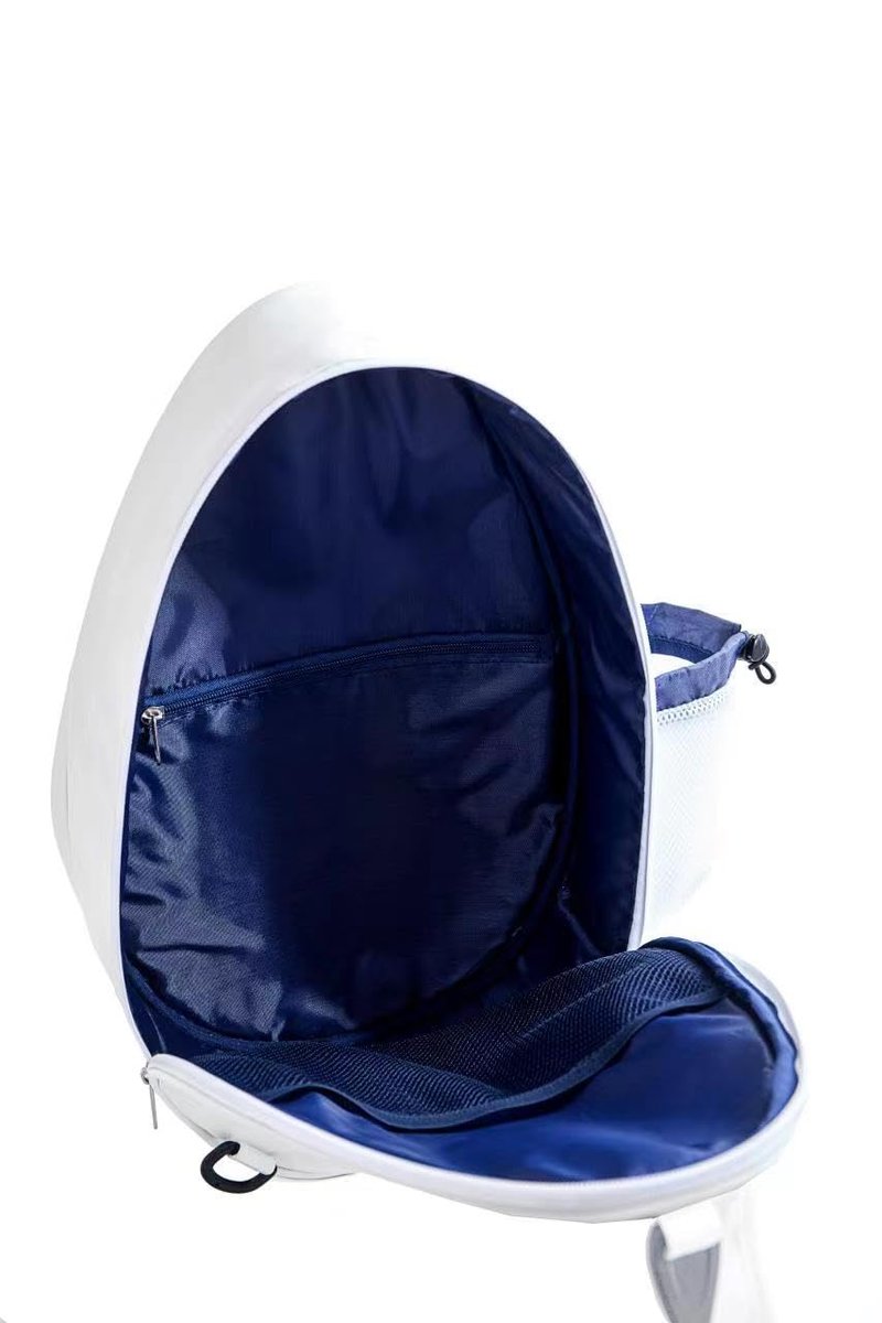 Uriyesobida White PU One Shoulder Crossbody Tennis Backpack Tennis Racket Sling Bag for Women, with Water Bottle Holder