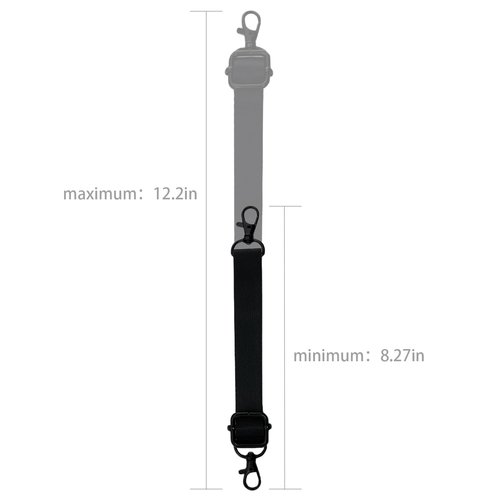 dartbeastix Radio Strap Holster for Firefighters, Adjustable Wide Shoulder Strap with Mic Clip & Anti-Swing Padded Design, Secure Carry System for Small/Medium Radios
