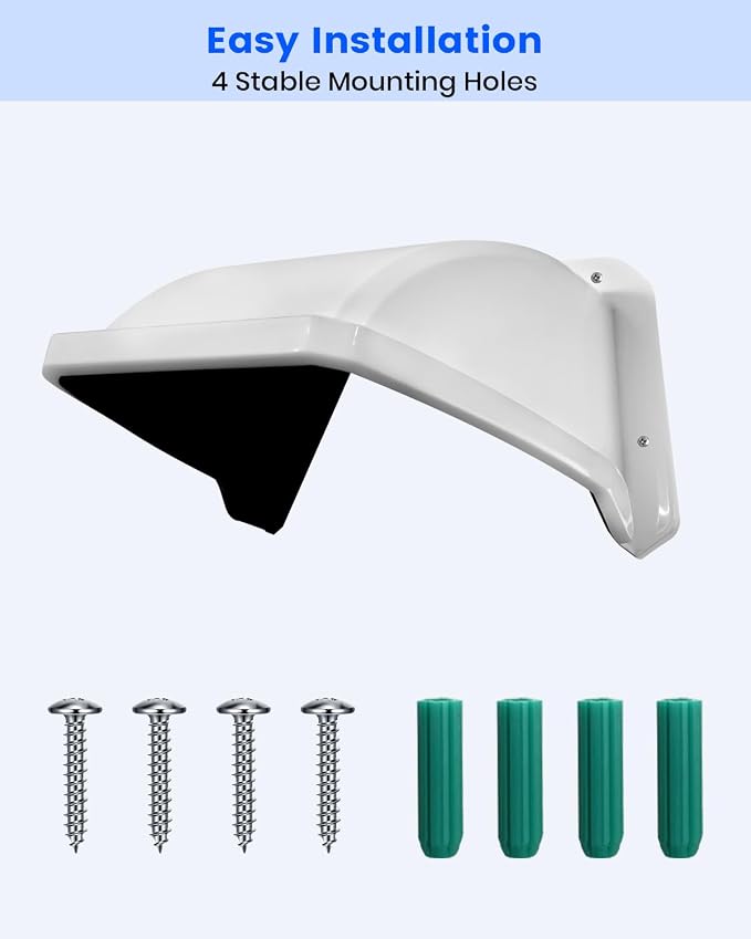 Universal Security Camera Sun Rain Cover Shield, ABS Plastic Protective Proof