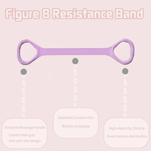 Figure 8 Fitness Resistance Band - Versatile Exercise Bands with Handles for Full Body Workouts