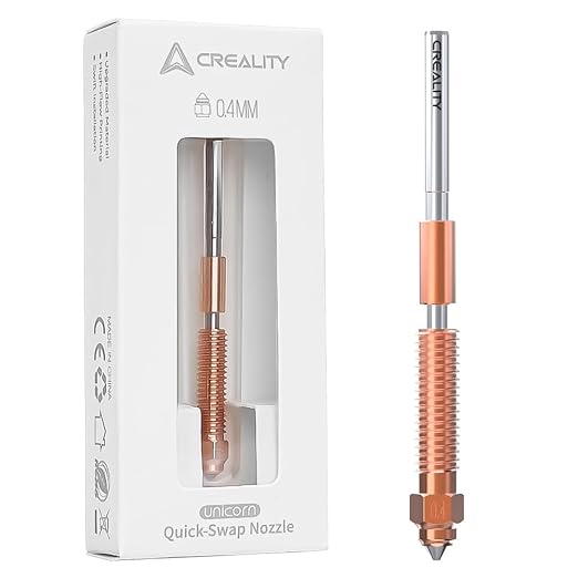 Creality Official K1C/ K1 SE Nozzle, 0.4mm 1PCS Quick-Swap 3D Printer Nozzle Kit