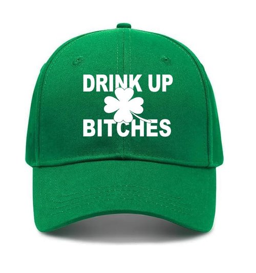 Green-4-Leaf-Clover Baseball-Cap for Men-Women - St Patrick's Shamrock Outdoor Sun Hat Breathable Sport Golf Peaked Hat