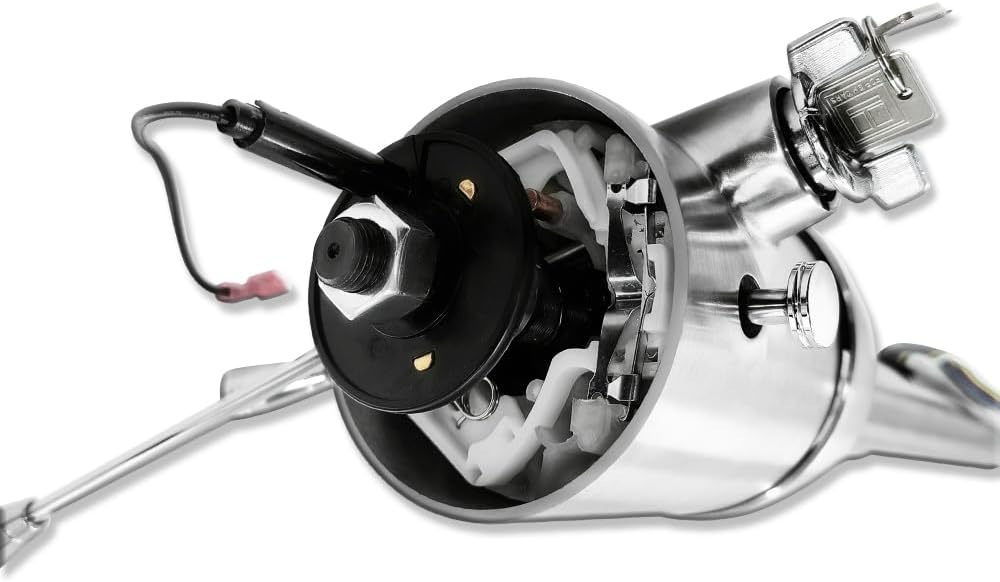 GM 28" Floor Shift Tilt Manual Steering Column Stainless Steel w/Key