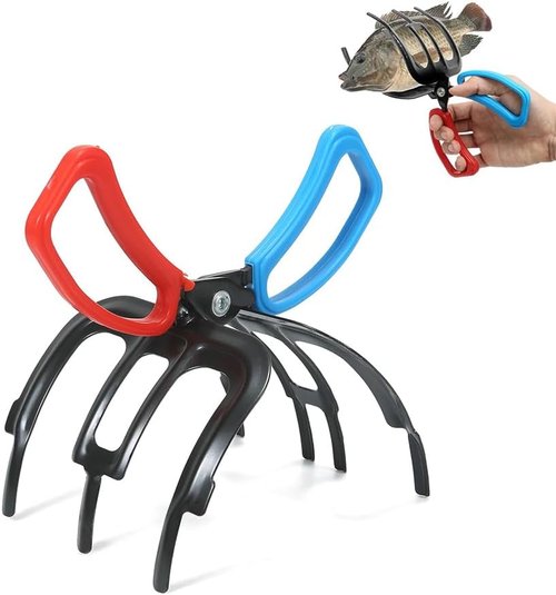 FXOICMI Fish Gripper Tool - Non-Slip Metal Fishing Pliers for Easy Catch & Release | Lightweight Design