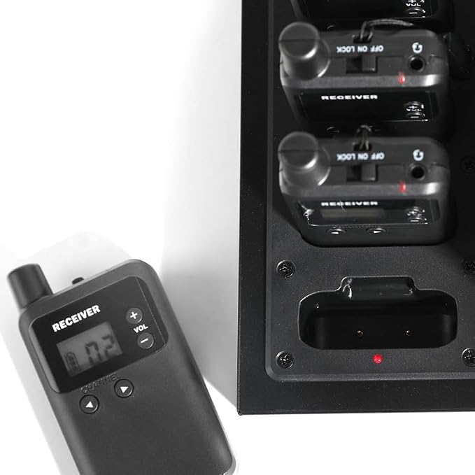 AGJ Wireless Tour Guide System, Tour Guide Microphone and Speaker, Tour Guide