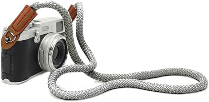 DOROM Vintage Handmade Cotton Leather Rope Camera Neck Strap