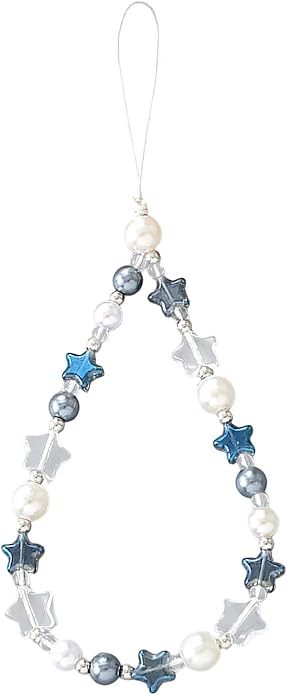 Beaded Phone Charm Lanyard Strap Girly Style Fixed Beads Pearl Lanyards