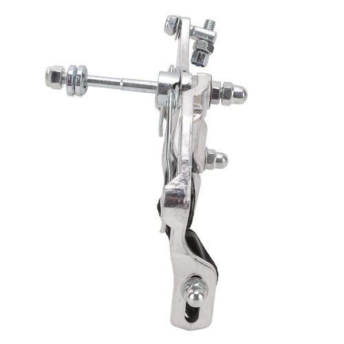 equlup Bike Brake Caliper, Aluminum Alloy Bike Brake Caliper Universal Front and Rear Bike Brake Cycling Accessory for Bikes, Motorcycles (Silver)