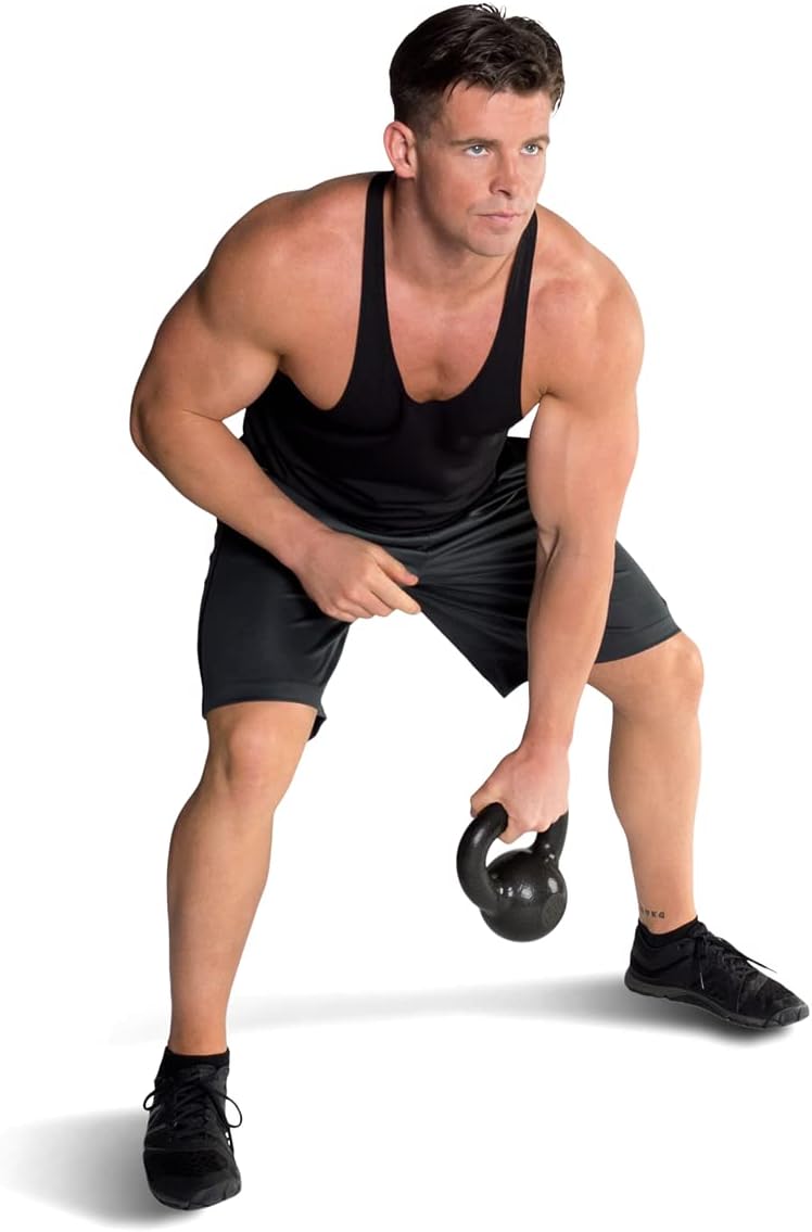 WF Athletic Supply Kettlebells - Painted Cast Iron for Strength Training | 10-80 Pounds Options Available