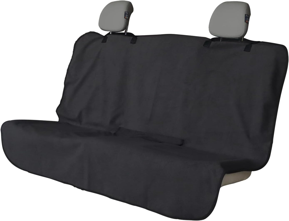 Sweat Towel Car Seat Cover Protector Front Seats for Gym Workout, Running, Swimming, Beach and Hiking, Waterproof Universal Seat Cover for Car, Trucks, Van & SUV (1, Pure Black, Rear Seat)