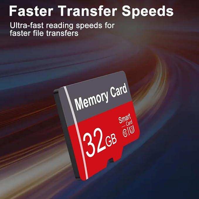 2 Pack Memory Card 32GB with Adapter, High Speed TF Card, UHS-I C10 A1 Memory