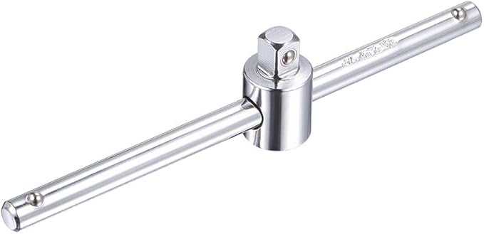 uxcell 1/4" Drive Sliding Wrench Breaker Bar T-Handle Socket Hand Tool