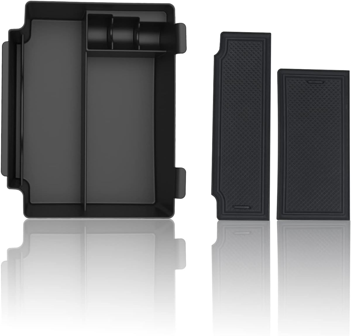 SKTU for 2022-2024 Acura RDX Center Console Organizer 2023-2024 RDX TC1/2 Insert ABS Black Materials Tray Armrest 2023 2024 RDX Accessories Console Tray with Coin Holder
