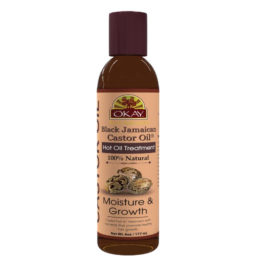 Okay Hot Oil Treatment Black Jamaican Castor Oil 6Oz / 117Ml