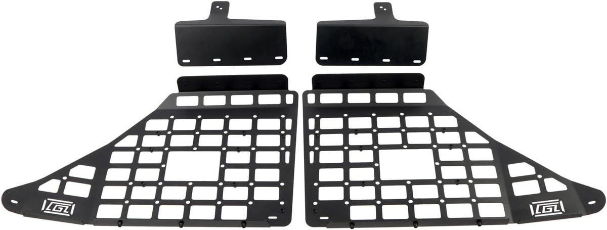 L2R 2010-2024 Toyota 4Runner Side Window Shelf Car Rear Trunk Storage Rack Molle Panel Modular Storage Aluminum Alloy 1 Set