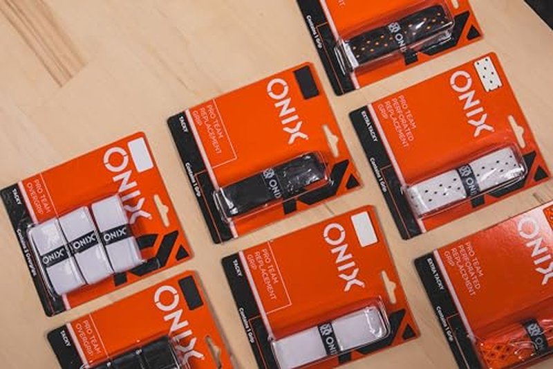 ONIX Pickleball Pro Team Perforated Replacement Grip — Black/Orange for Superior Comfort, Enhanced Control, and Long-Lasting Performance During Play